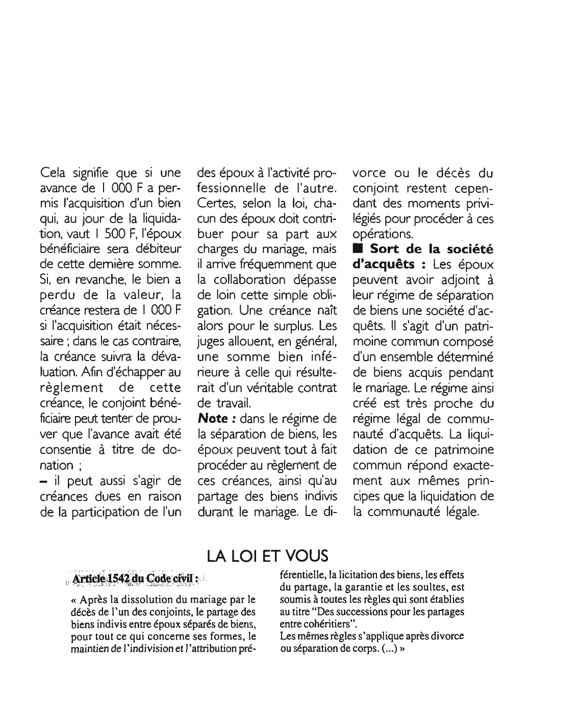 Prévisualisation du document Article 1542 du Code civil: commentaire