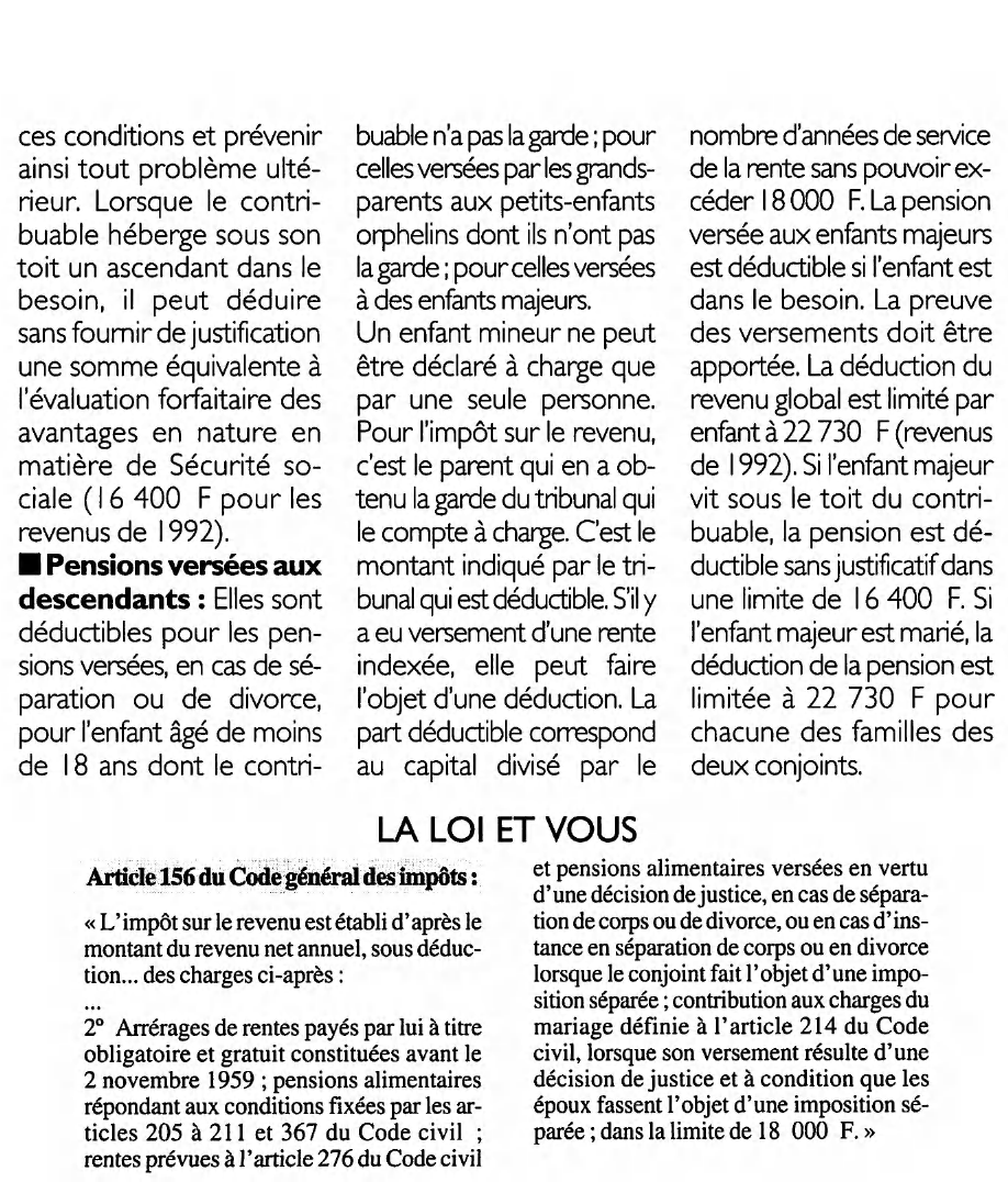 Prévisualisation du document Article 156 du Code général des impôts : commentaire