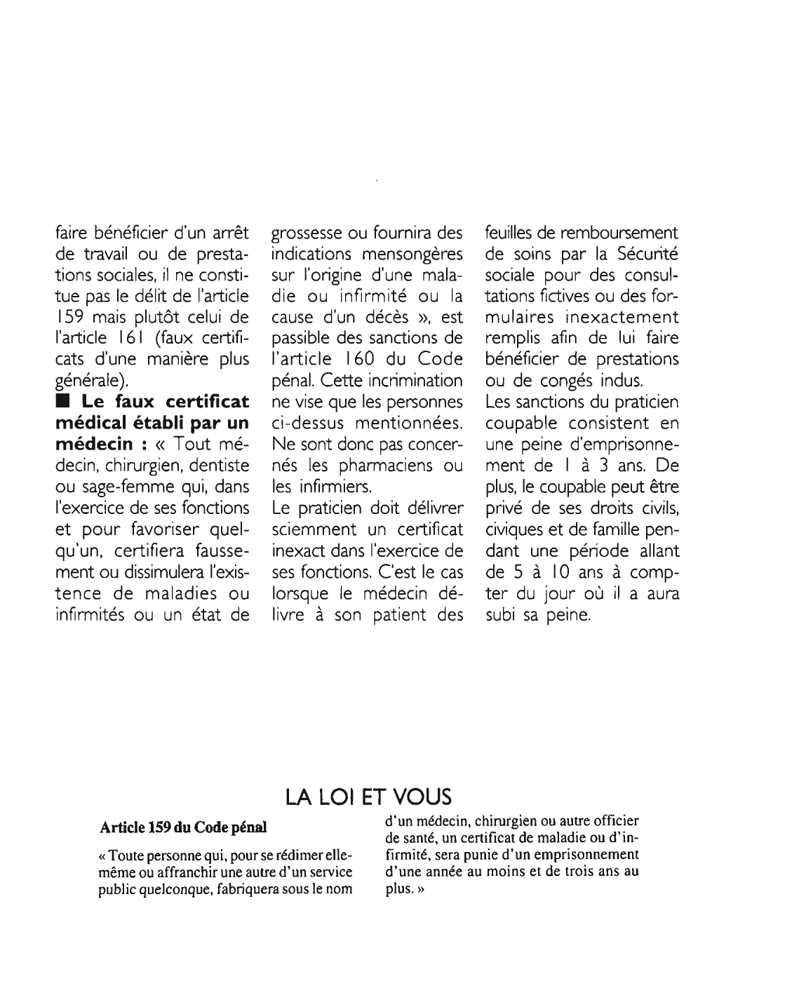 Prévisualisation du document Article 159 du Code pénal: commentaire