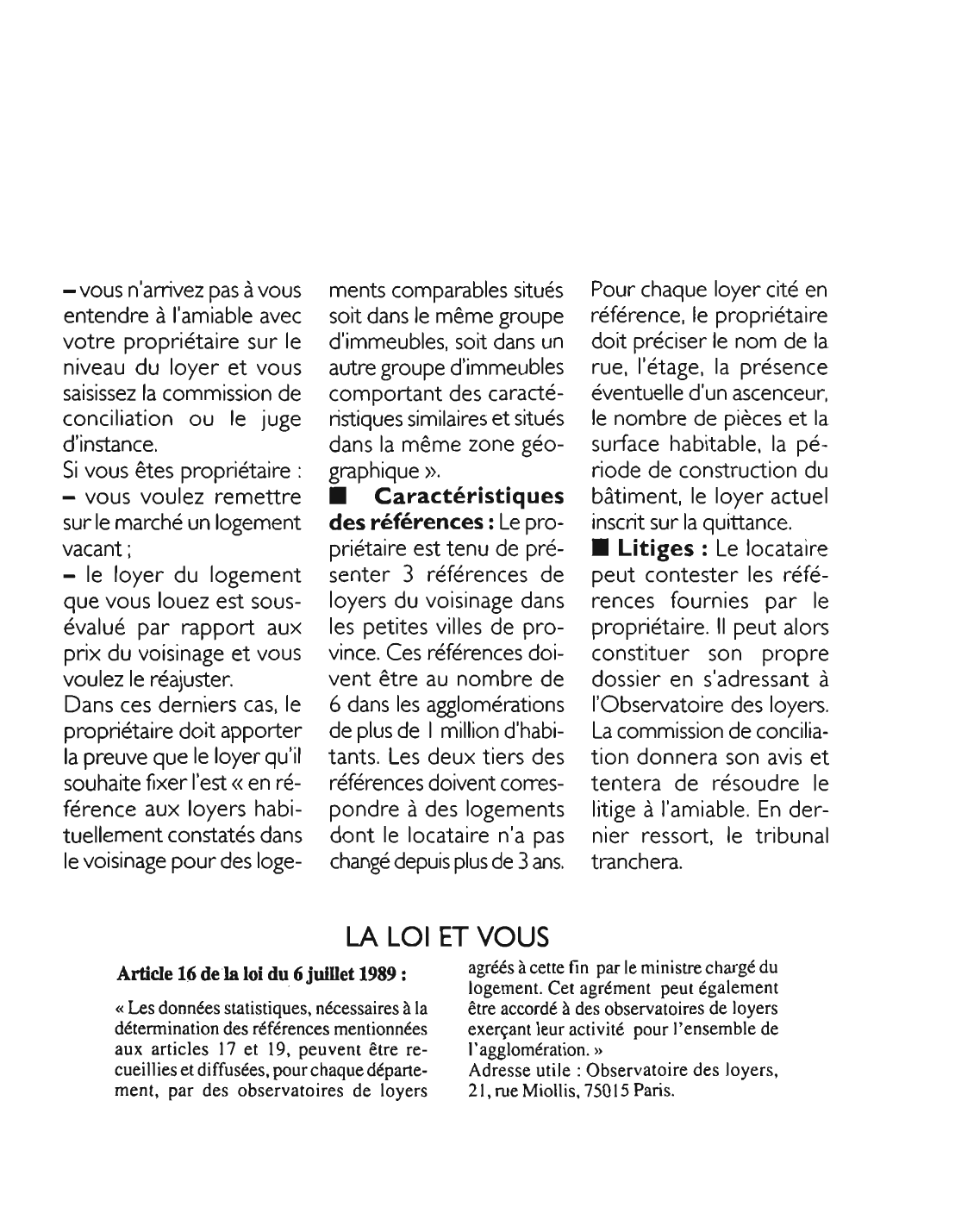 Prévisualisation du document Article 16 de la loi du 6 juillet 1989 : commentaire