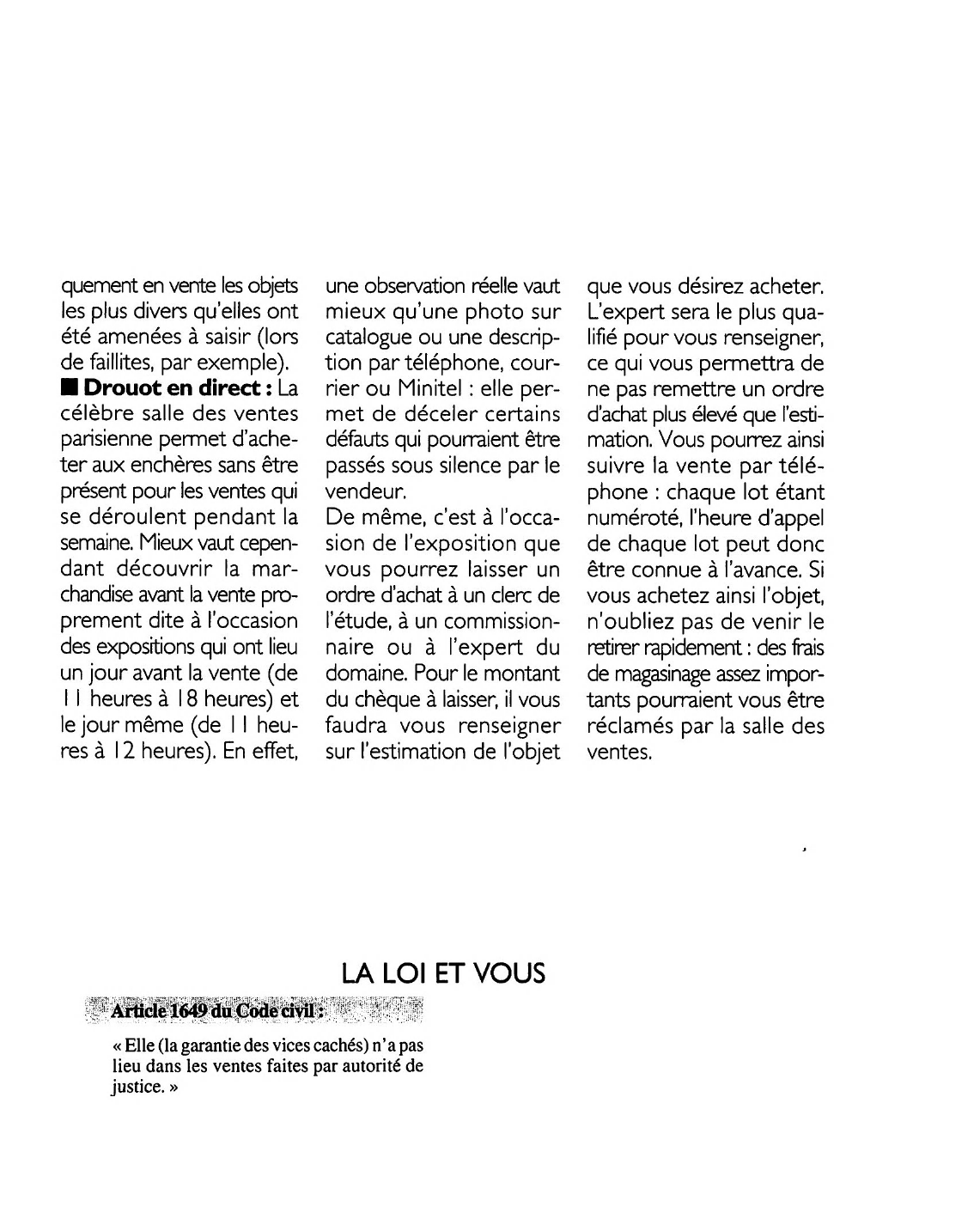 Prévisualisation du document Article 1649 du code civil: commentaire