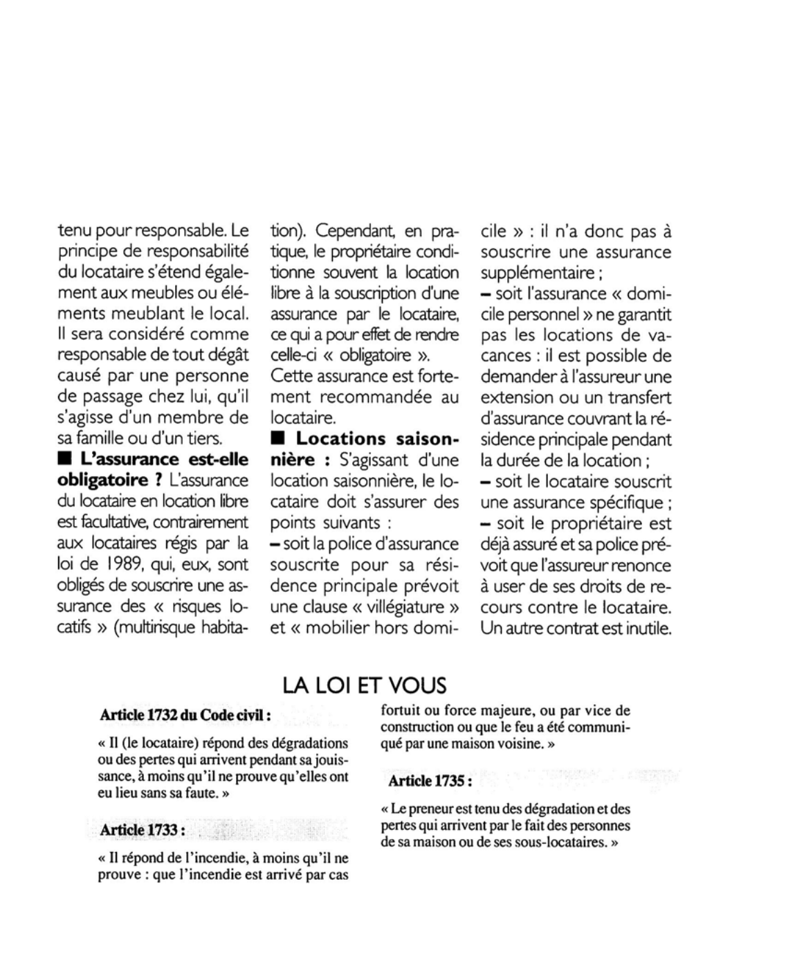 Prévisualisation du document Article 1732 du Code civil : commentaire