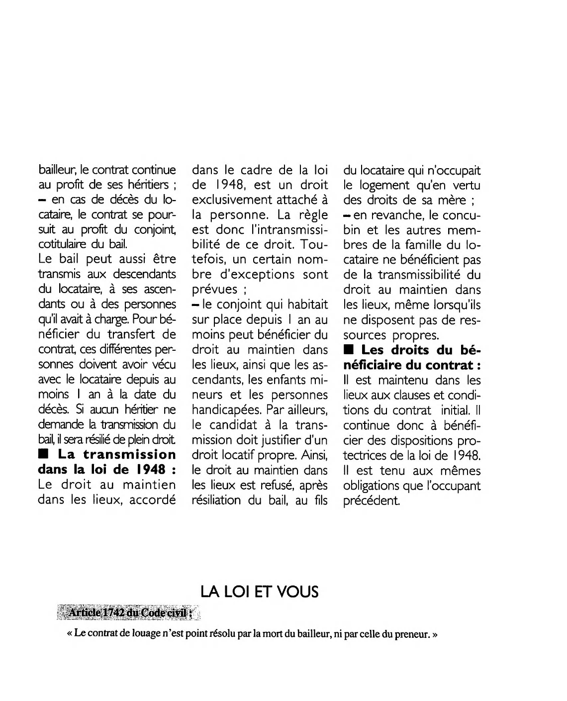 Prévisualisation du document Article 1742 du code civil: commentaire
