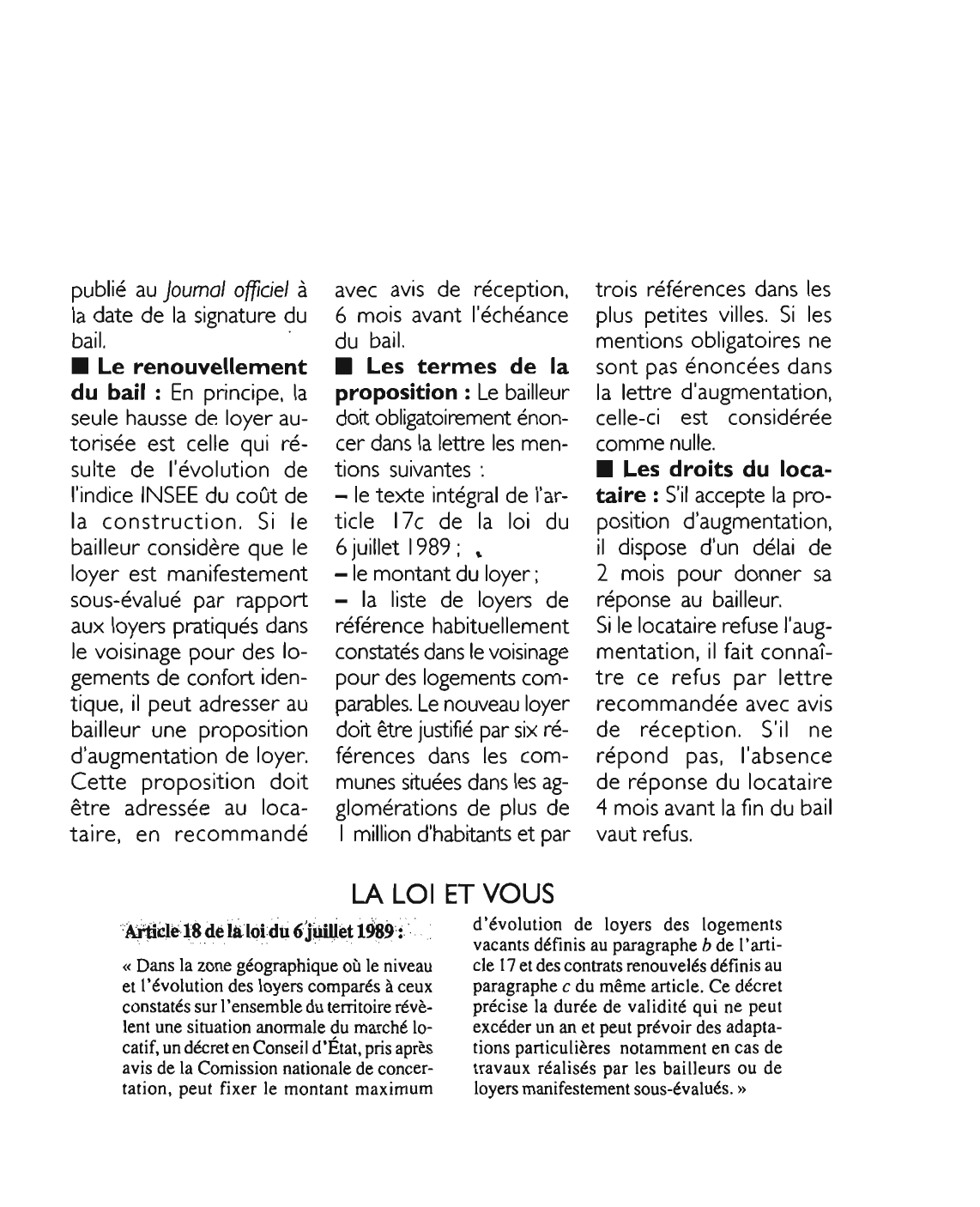 Prévisualisation du document Article 18 de la loi du 6 juillet 1989 : commentaire