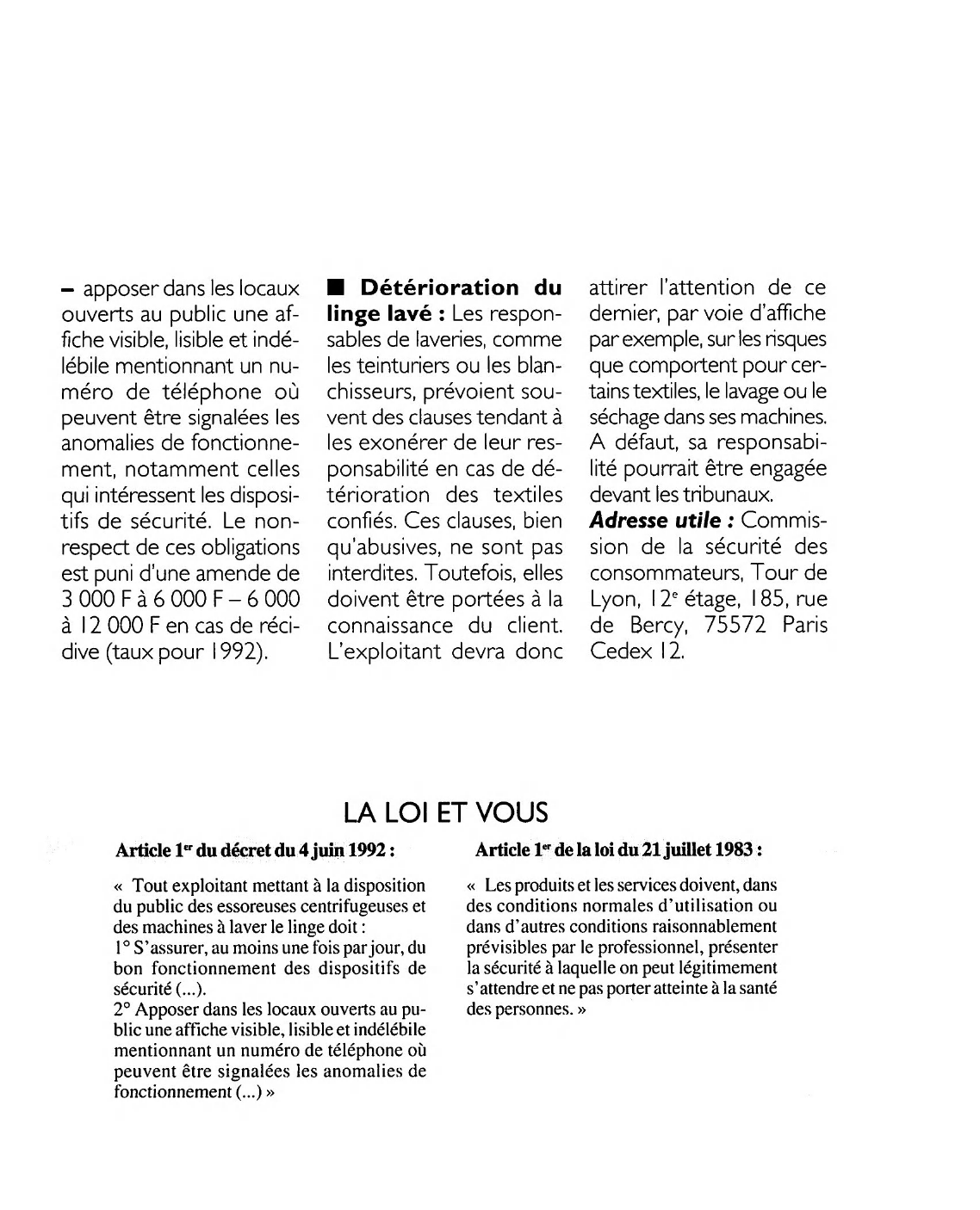 Prévisualisation du document Article 1er du décret du 4 juin 1992 : commentaire