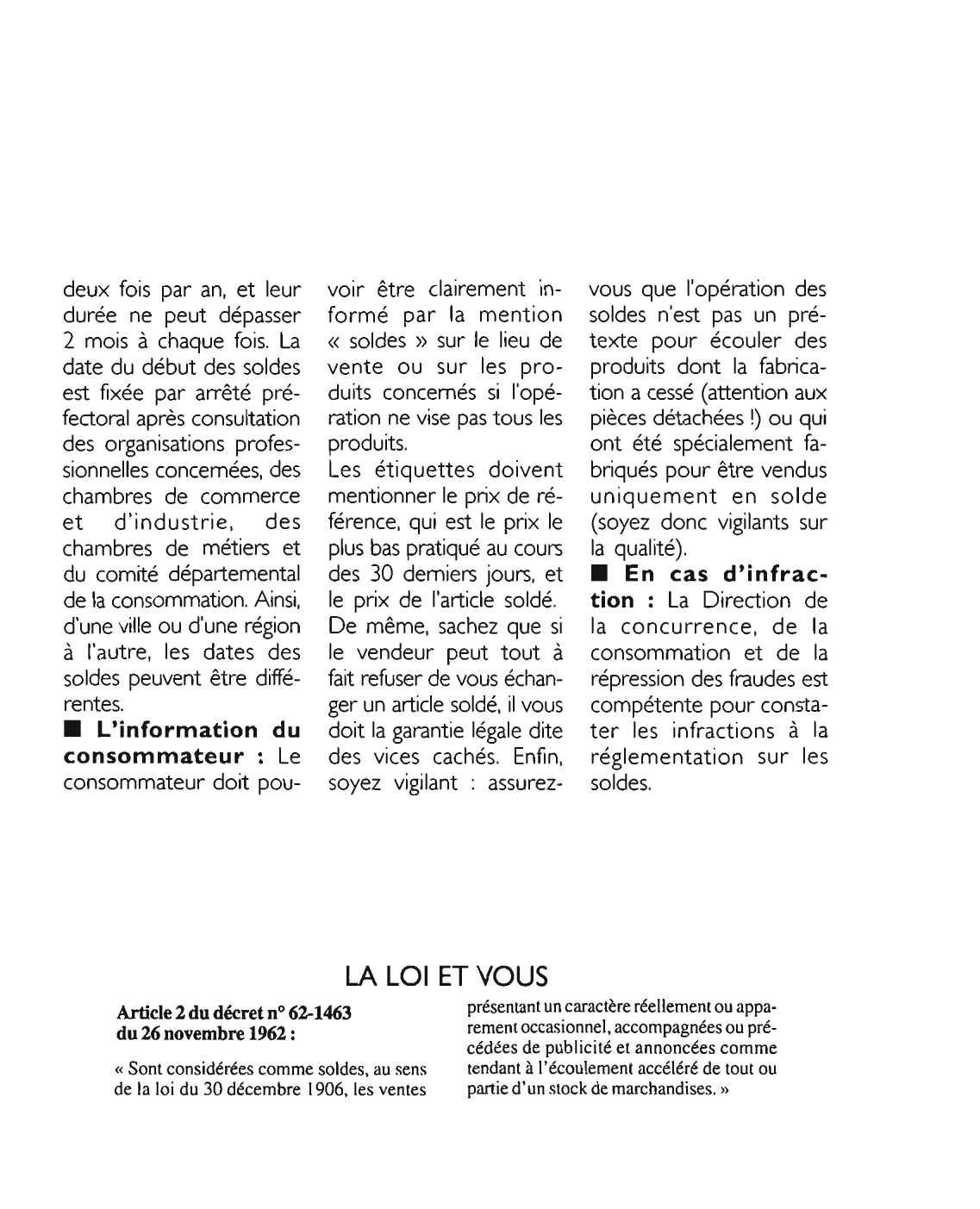 Prévisualisation du document Article 2 du décret n° 62-1463 du 26 novembre 1962 : commentaire