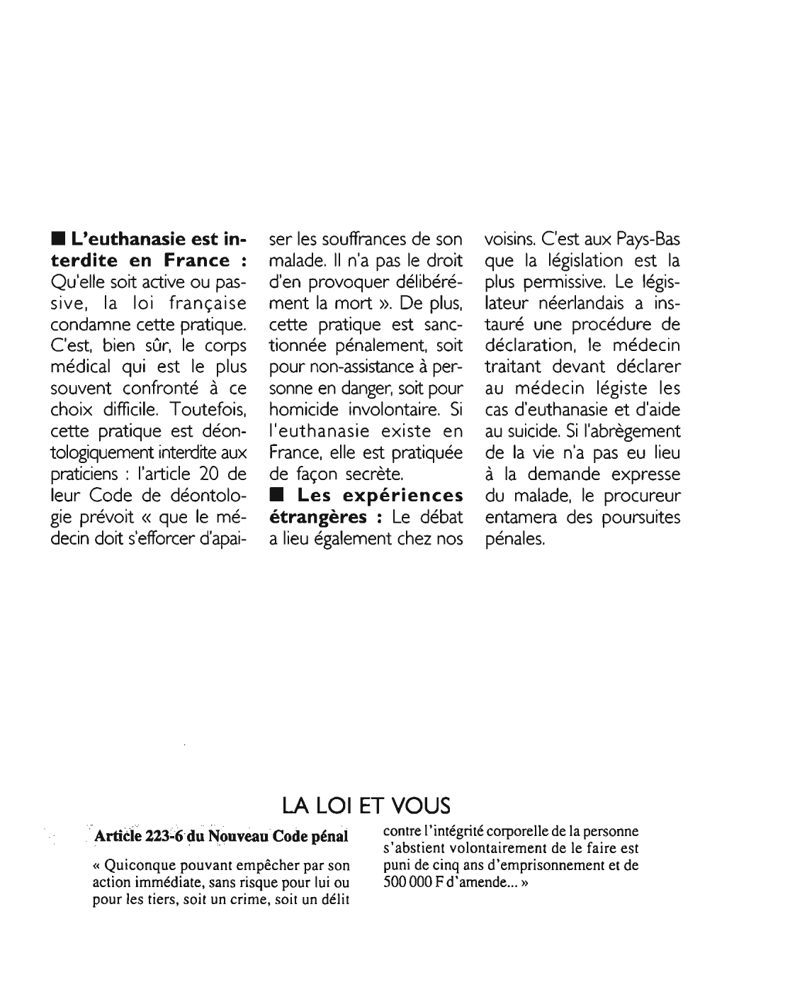 Prévisualisation du document Article 223-6 du Nouveau Code pénal: commentaire