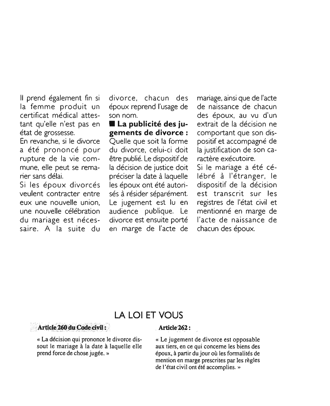 Prévisualisation du document Article 260 du Code civil : commentaire