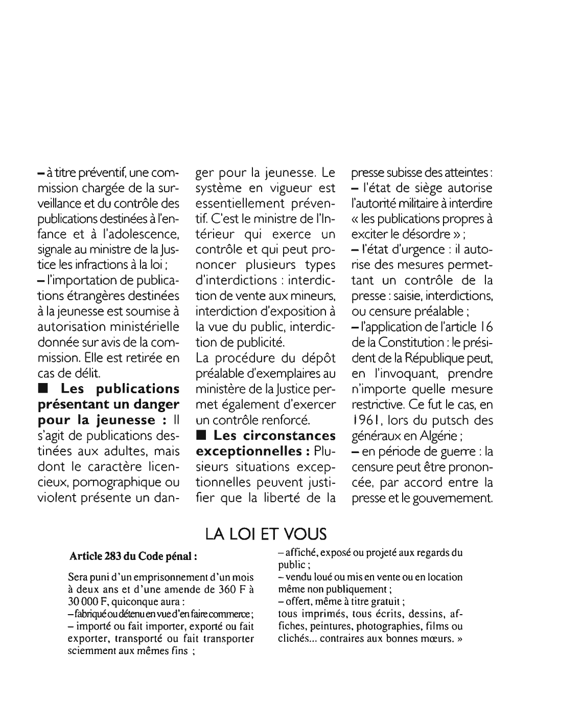 Prévisualisation du document Article 283 du Code pénal : commentaire