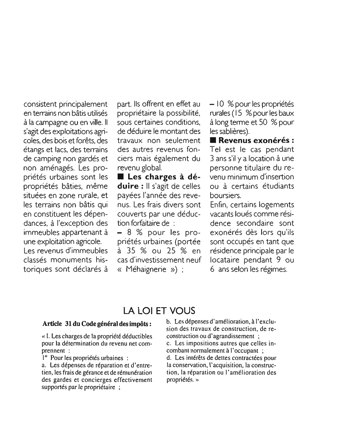 Prévisualisation du document Article 31 du Code général des impôts : commentaire