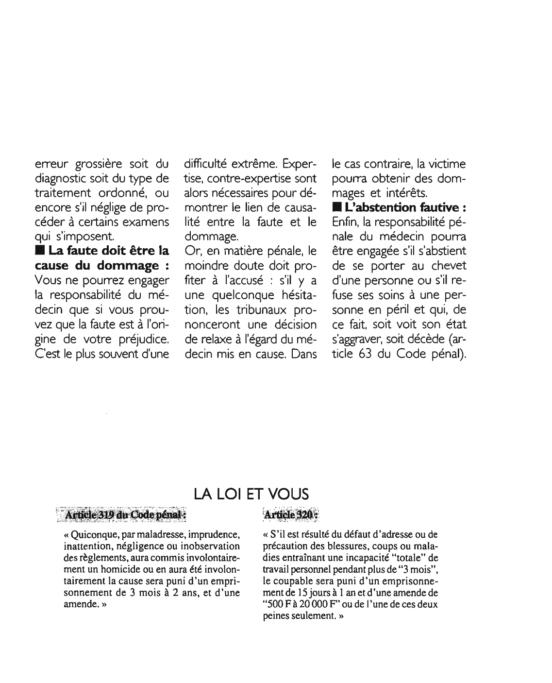 Prévisualisation du document Article 319 du Code pénal : commentaire