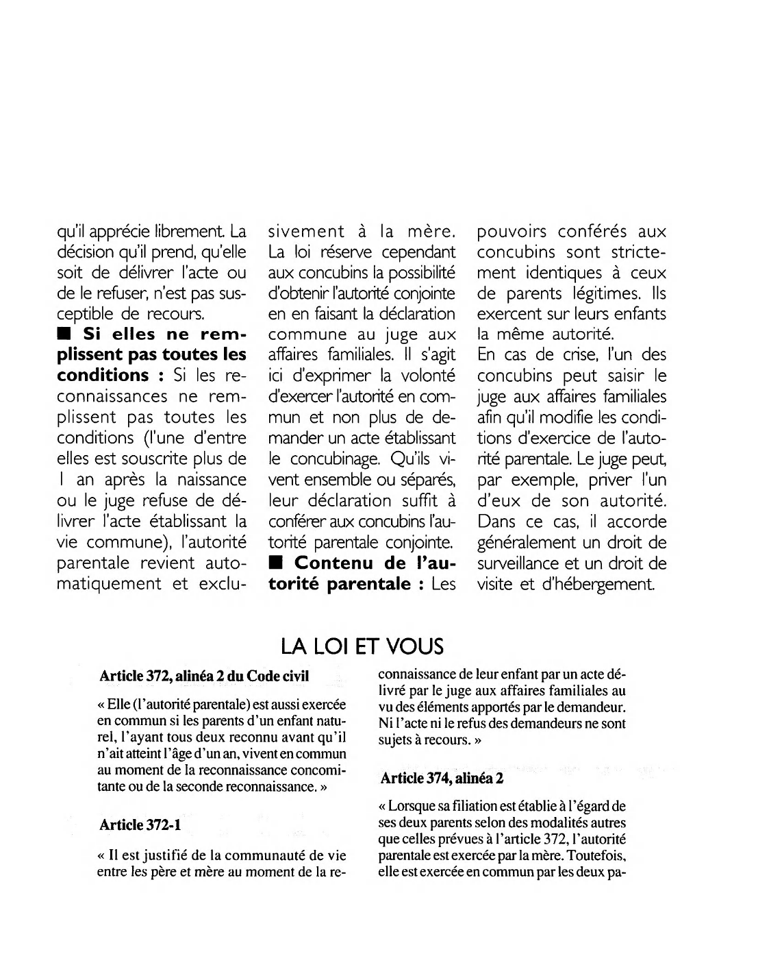 Prévisualisation du document Article 372, alinéa 2 du Code civil: commentaire