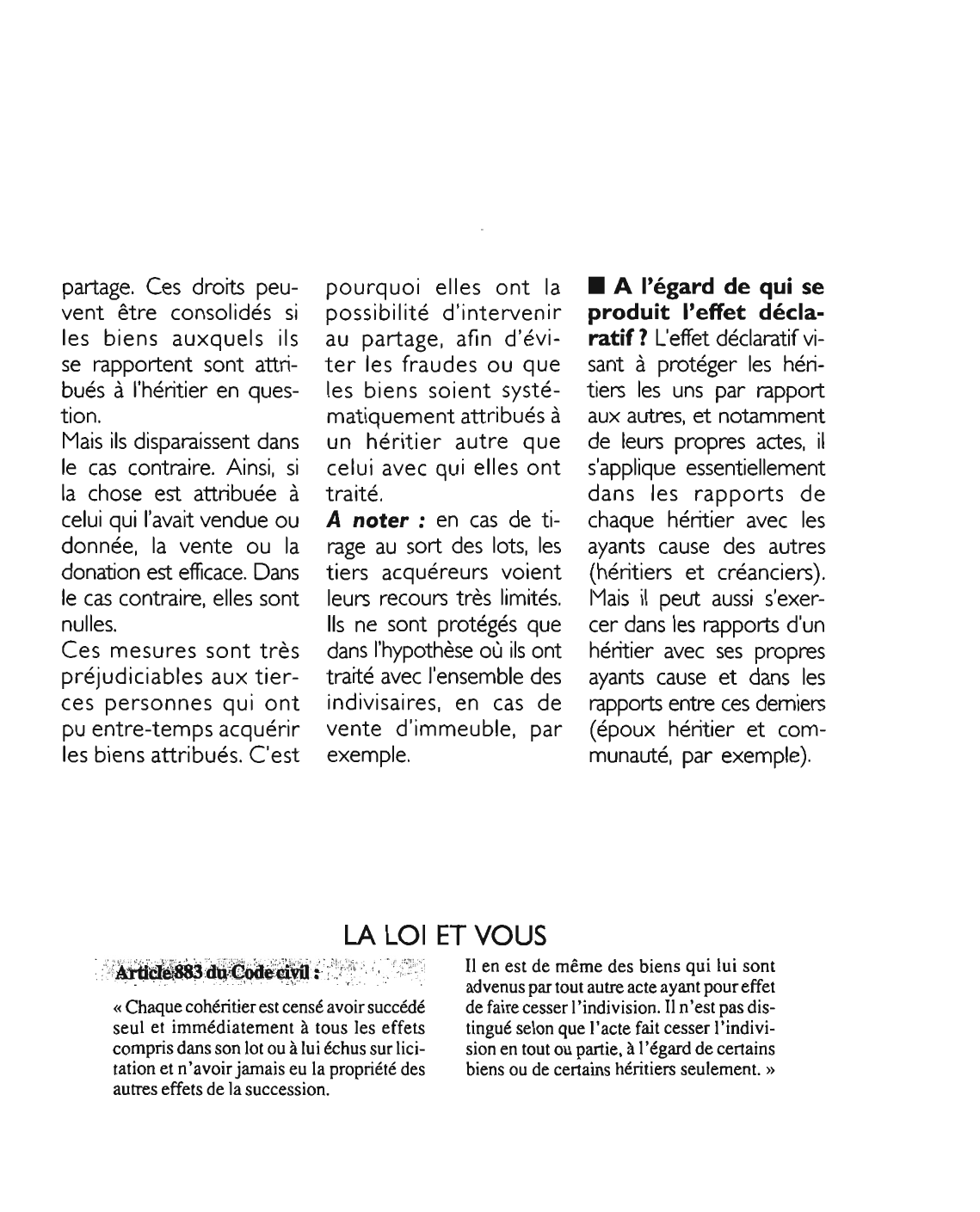 Prévisualisation du document Article 883 du Code civil : commentaire
