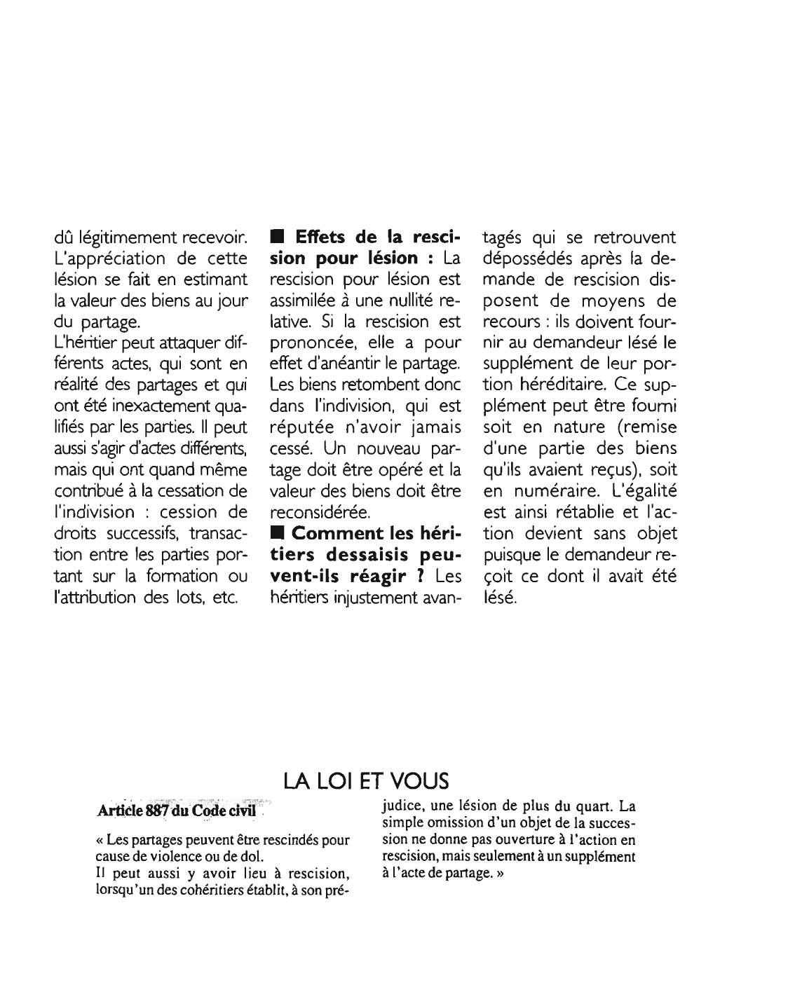 Prévisualisation du document Article 887 du Code civil : commentaire
