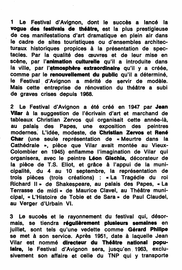 Prévisualisation du document Article de presse: Jean Vilar fonde le Festival d'Avignon