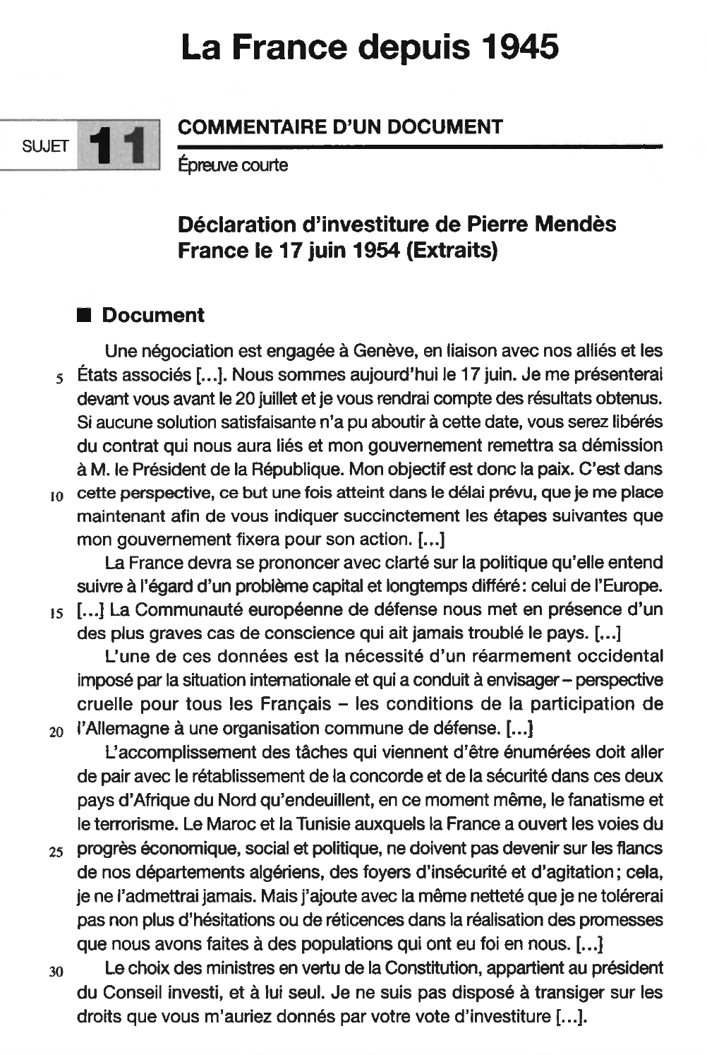 Prévisualisation du document Article de presse: L'investiture de Pierre Mendès France