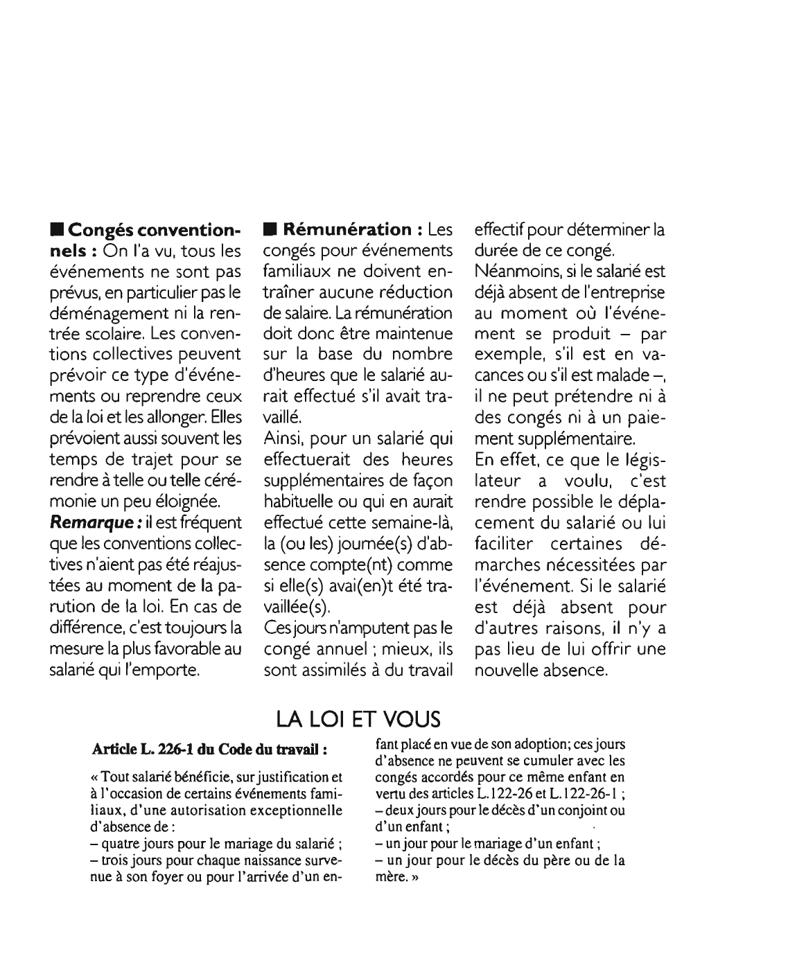 Prévisualisation du document Article L. 226-1 du Code du travail : commentaire