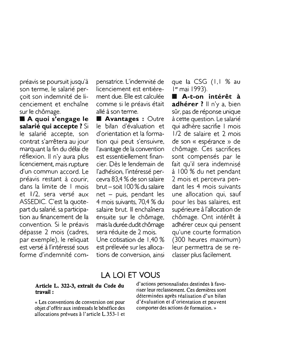 Prévisualisation du document Article L. 322-3, extrait du Code du travail: commentaire