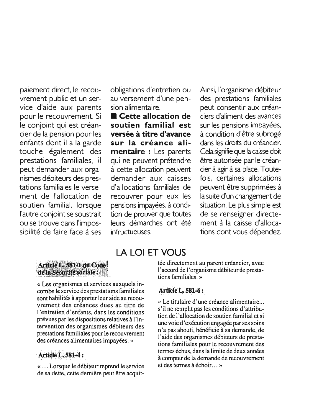 Prévisualisation du document Article L. 581-1du Code de la sécurité sociale: commentaire