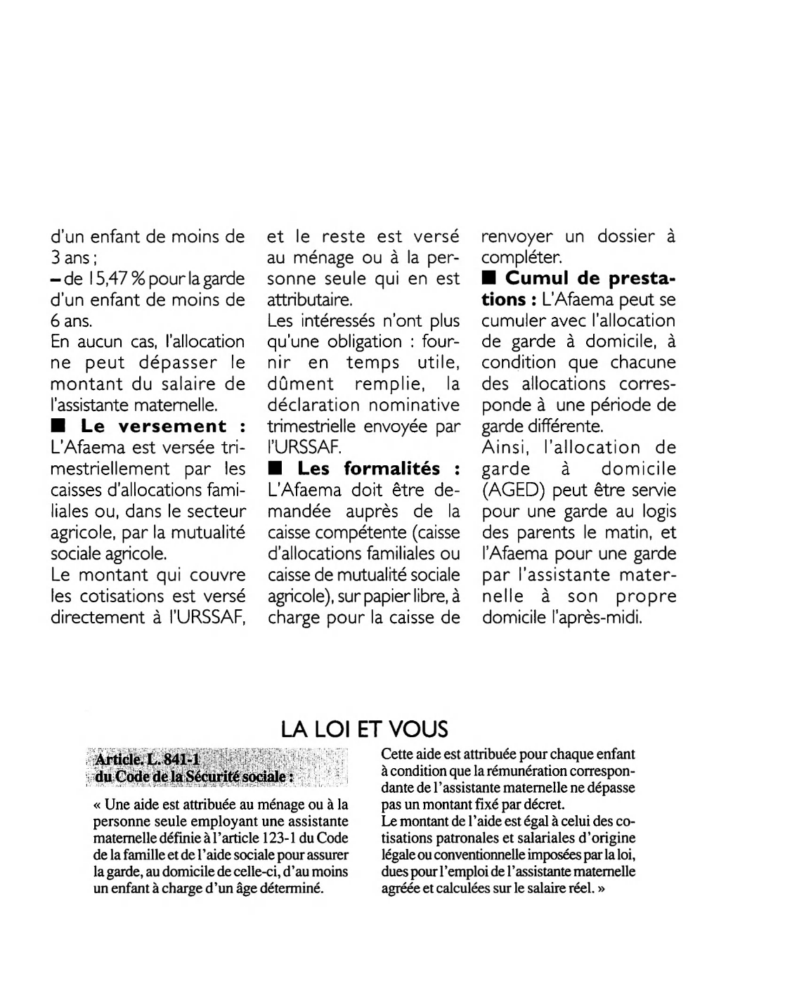 Prévisualisation du document Article L. 841 - 1 du Code de la Sécurité sociale : commentaire