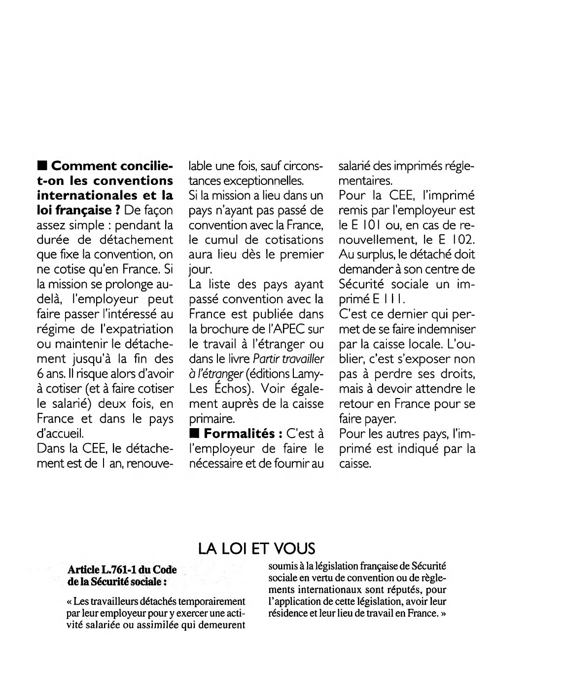 Prévisualisation du document Article L.761-1 du Code de la Sécurité sociale : commentaire