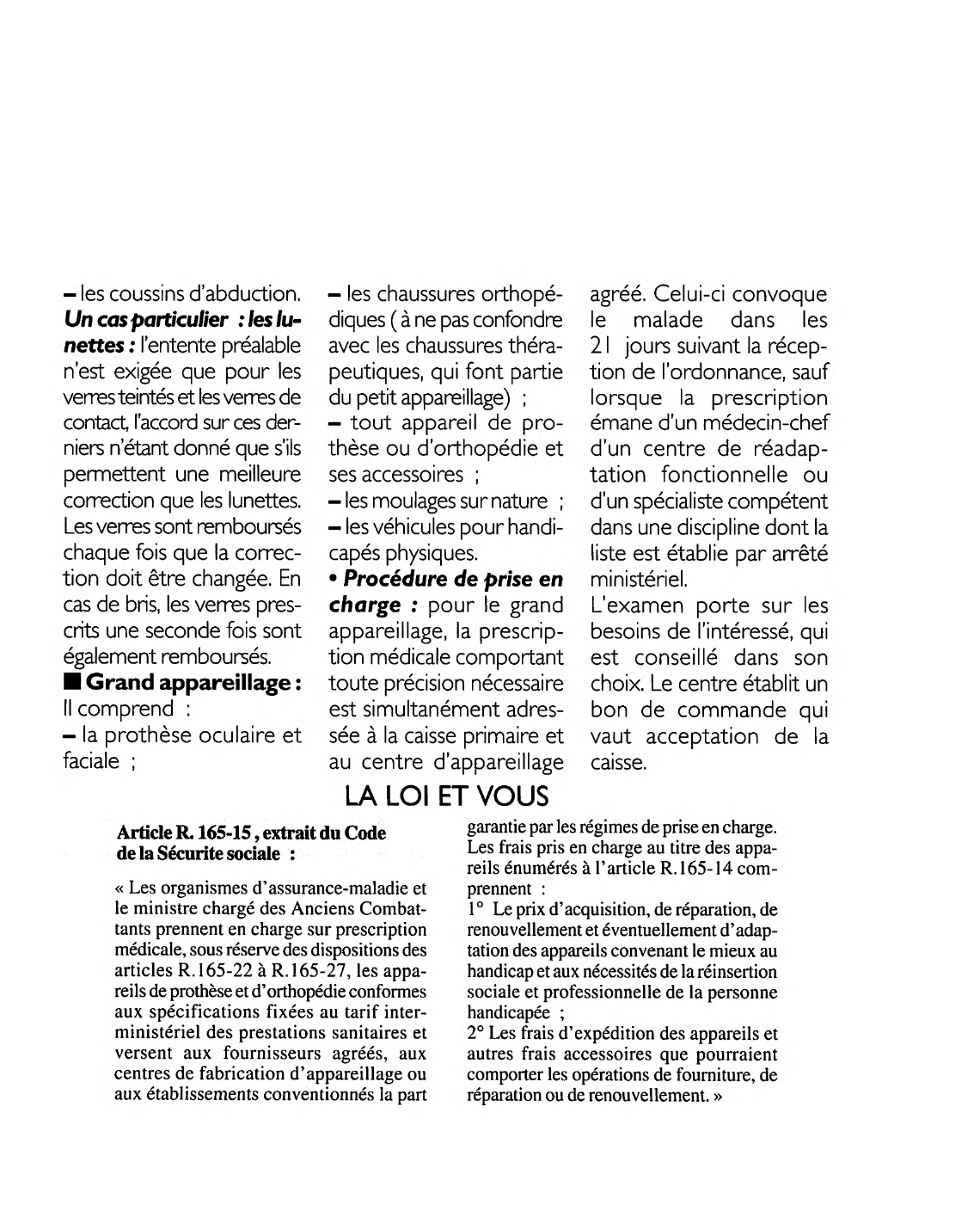 Prévisualisation du document Article R. 165-15, extrait du Code de la Sécurité sociale : commentaire