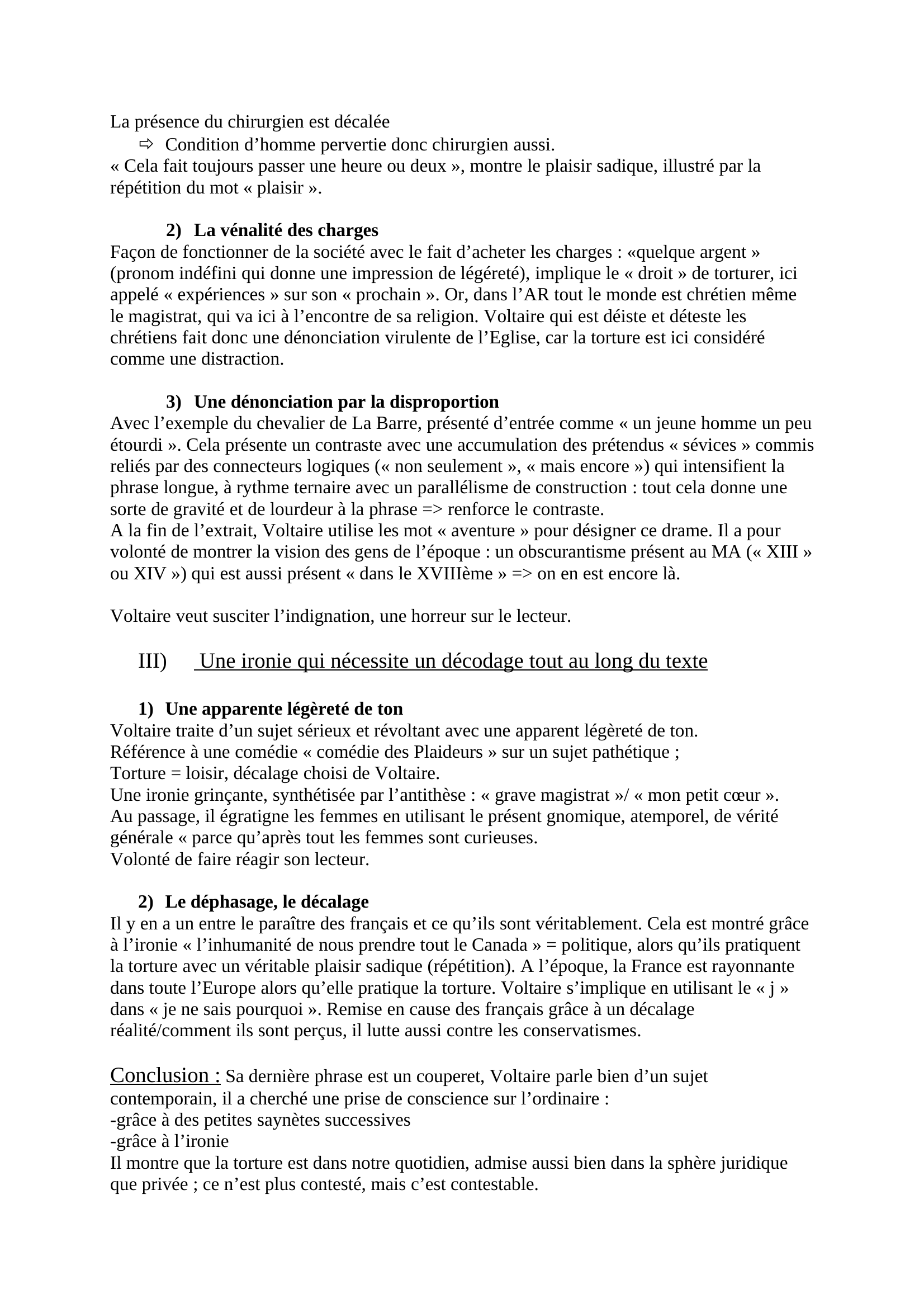 Prévisualisation du document Article « Torture », dans le « Dictionnaire philosophique » de Voltaire