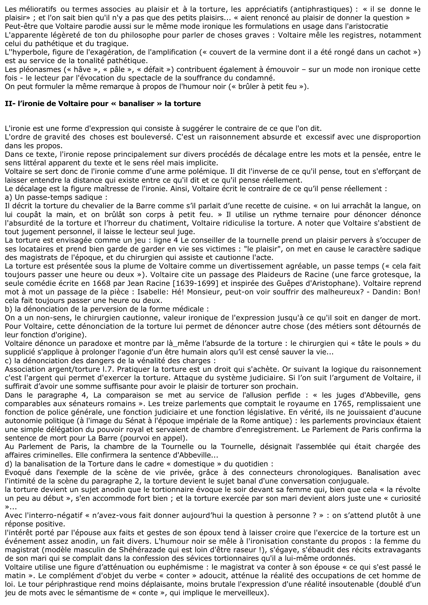 Prévisualisation du document Article "Torture" de Voltaire (Encyclopédie)