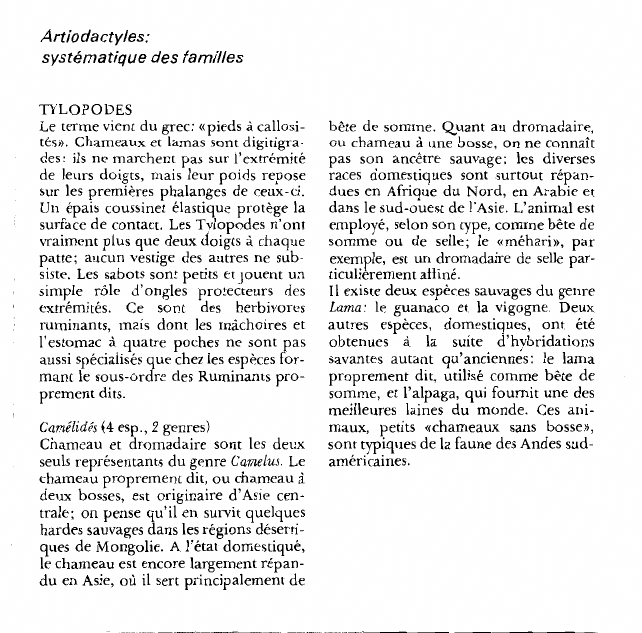 Prévisualisation du document Artiodactyles:systématique des familles.