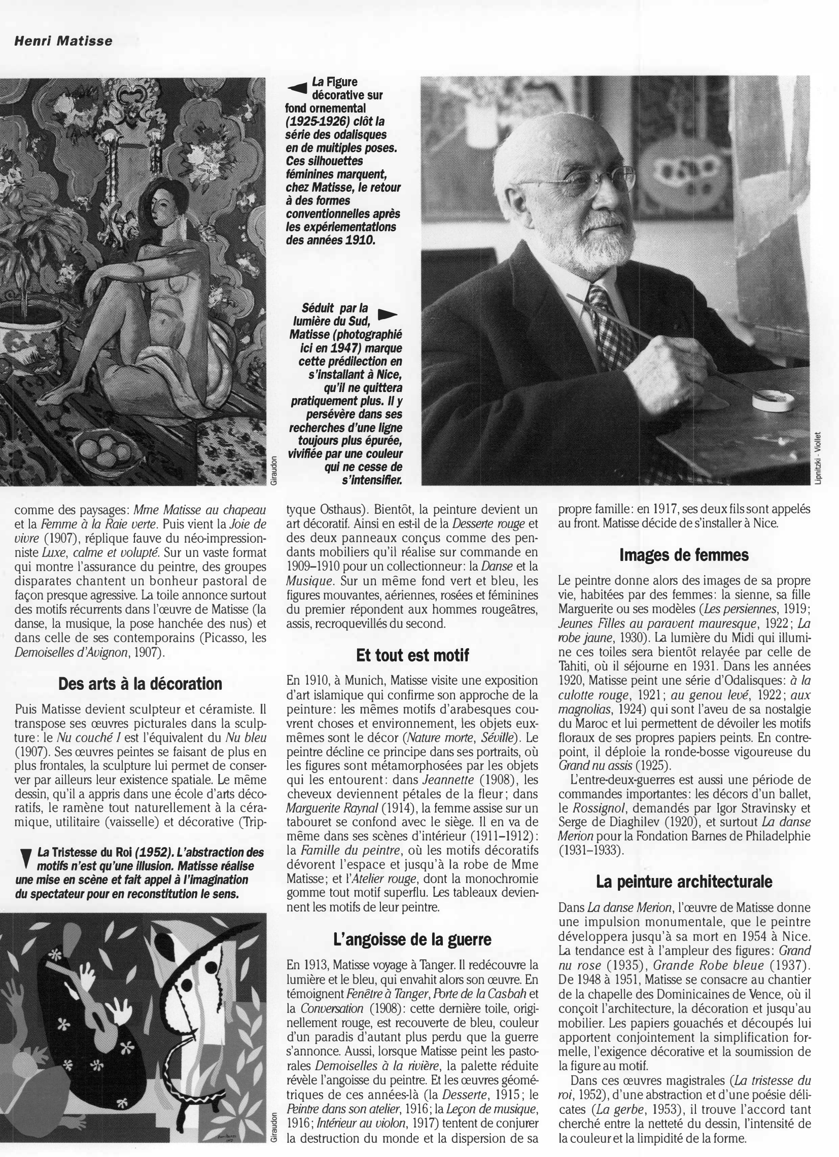 Prévisualisation du document Arts et Culture  HENRI MATISSE