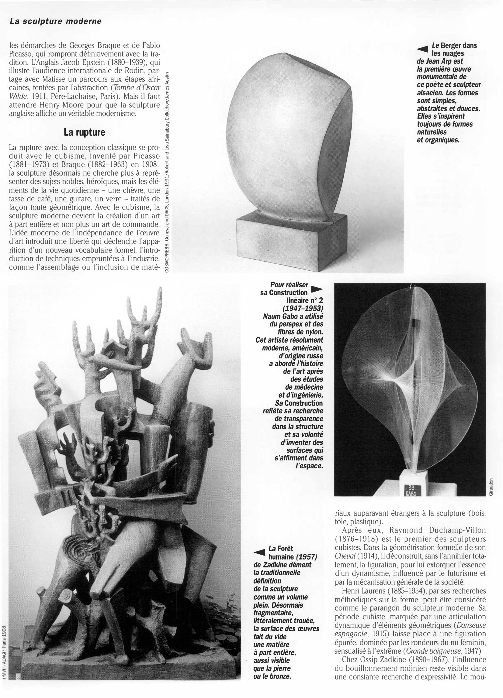 Prévisualisation du document Arts et Culture  LA SCULPTURE MODERNE