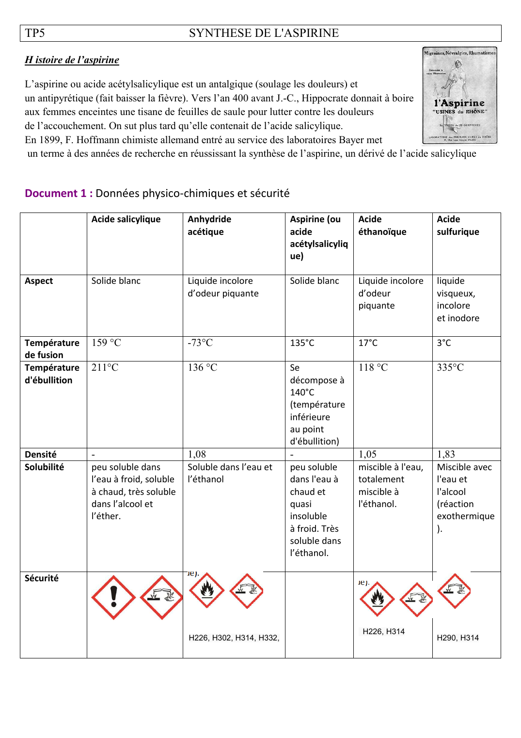 Prévisualisation du document Aspirine