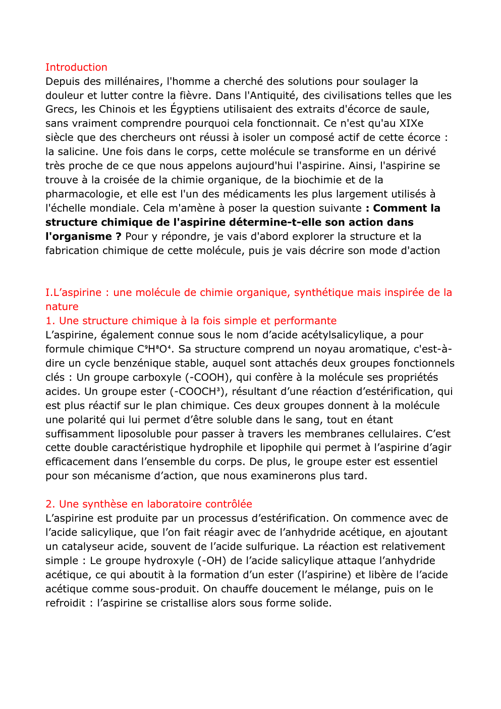 Prévisualisation du document aspirine grand oral
