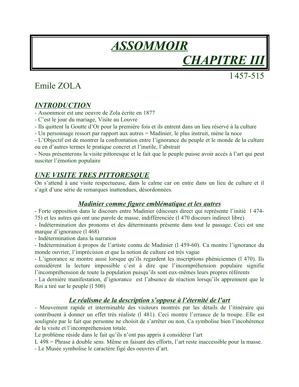 Prévisualisation du document ASSOMMOIR CHAPITRE III Emile ZOLA