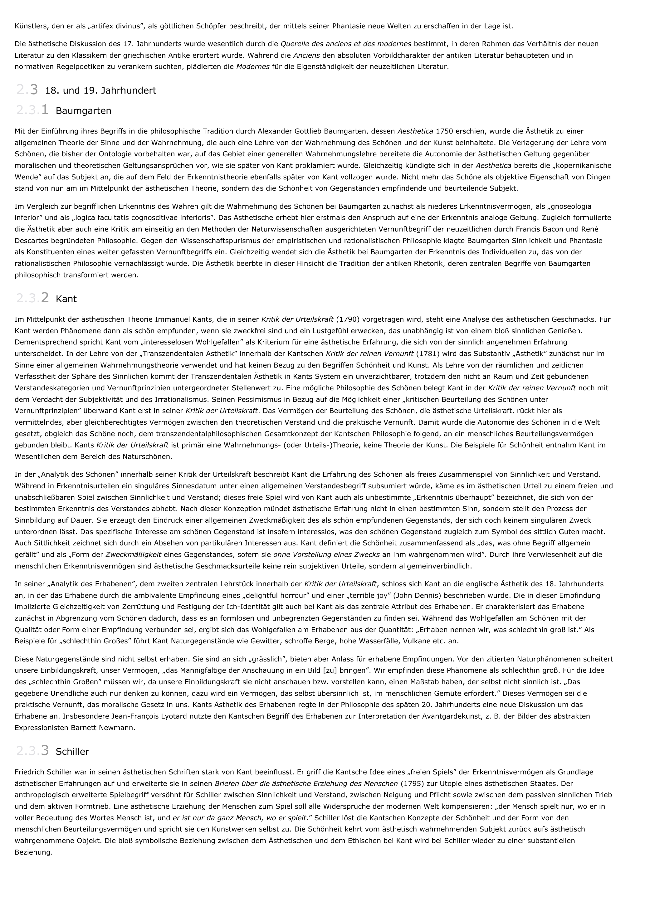 Prévisualisation du document Ästhetik - Philosophie.