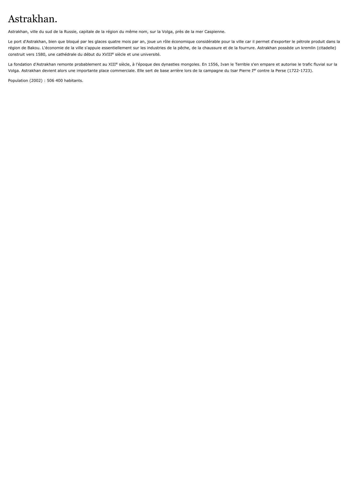 Prévisualisation du document Astrakhan.