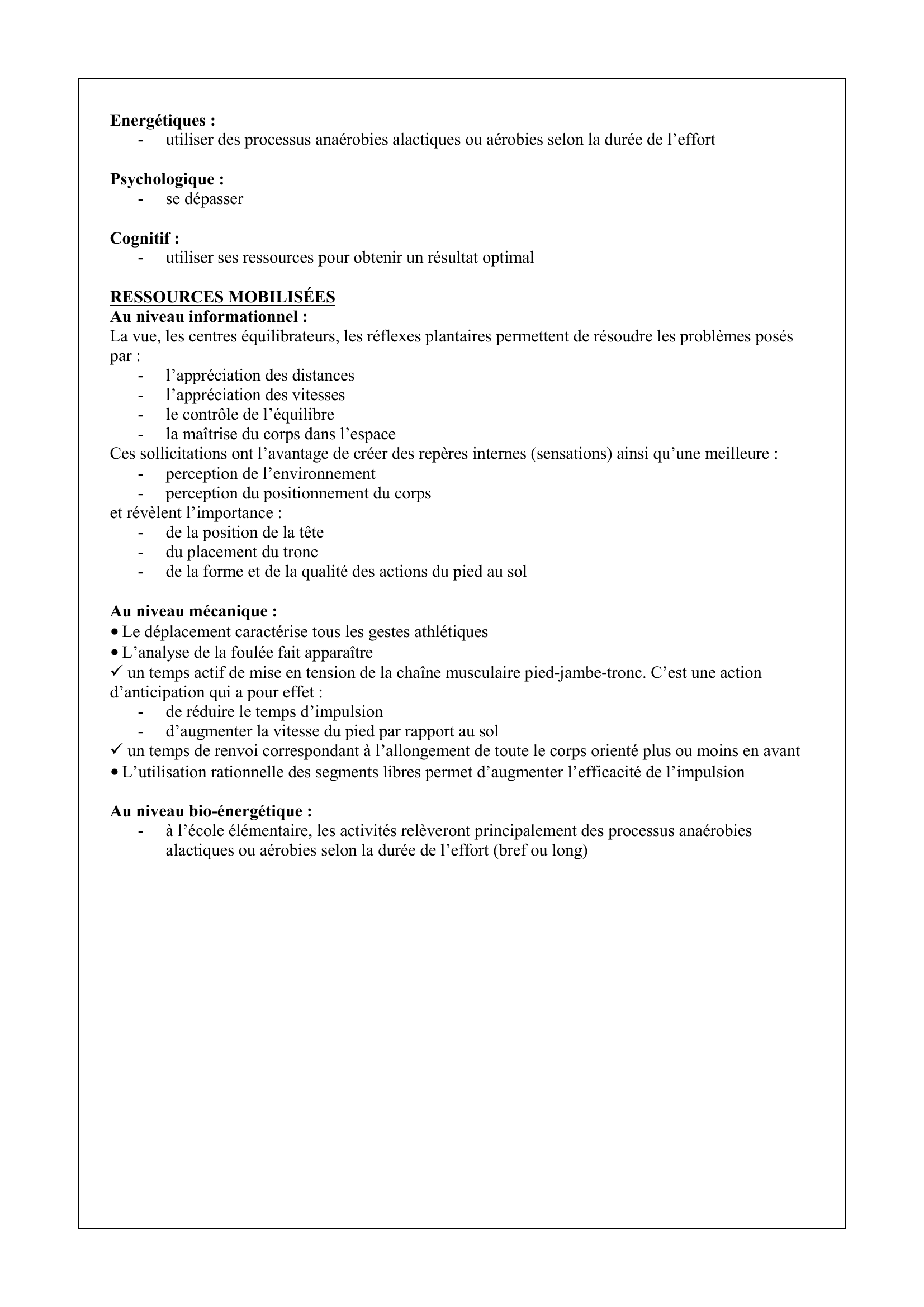 Prévisualisation du document ATHLÉTISME (CRPE)