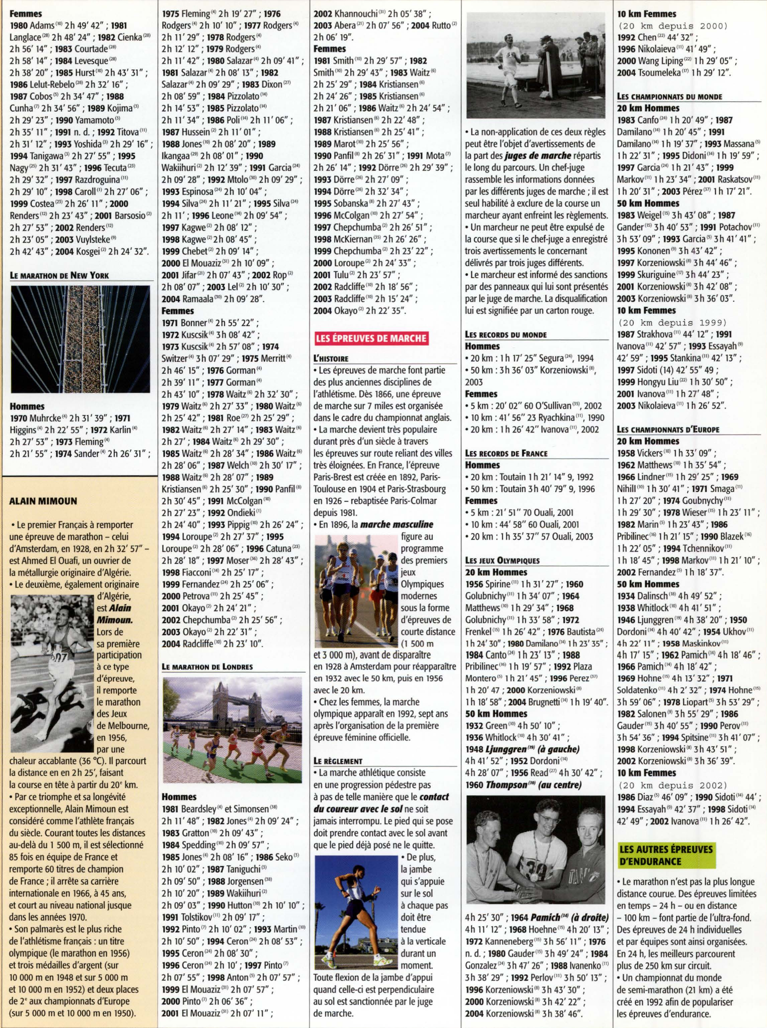 Prévisualisation du document Athlétisme: le marathon et la marche (Exposé – Sports & Loisirs – Collège/Lycée)