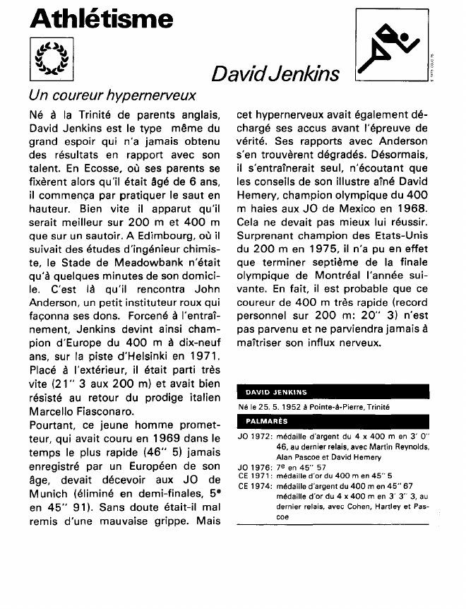 Prévisualisation du document AthlétismeDavid Jenkins.