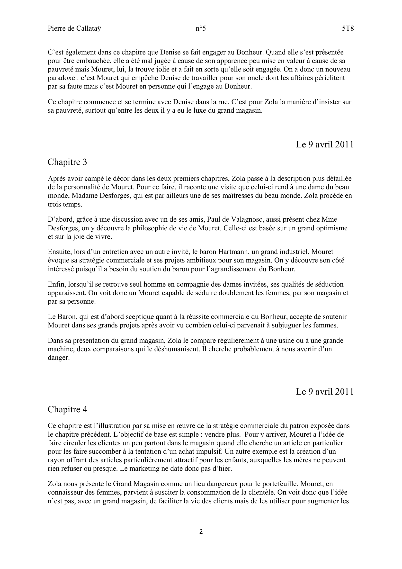 Prévisualisation du document Au Bonheur des Dames - Journal de lecture