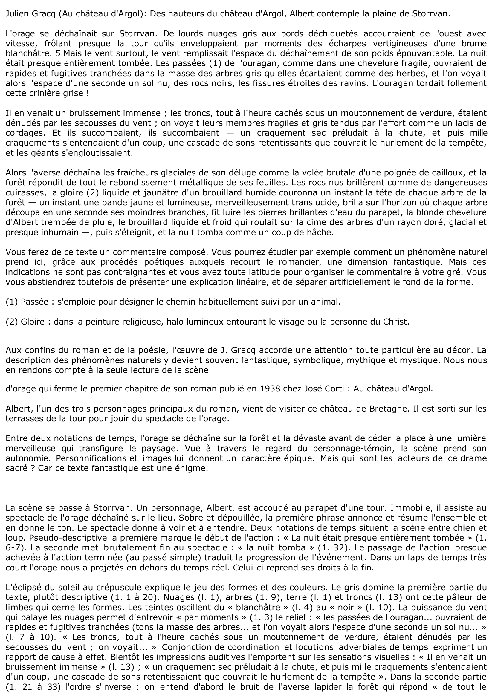 Prévisualisation du document AU CHÂTEAU D'ARGOL de Julien Gracq