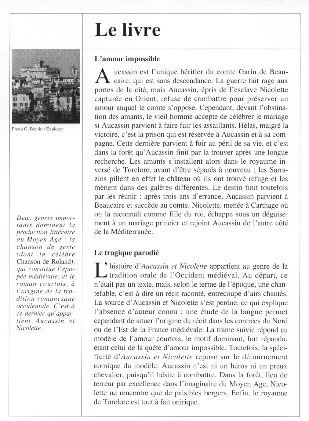 Prévisualisation du document Aucassin et Nicolette