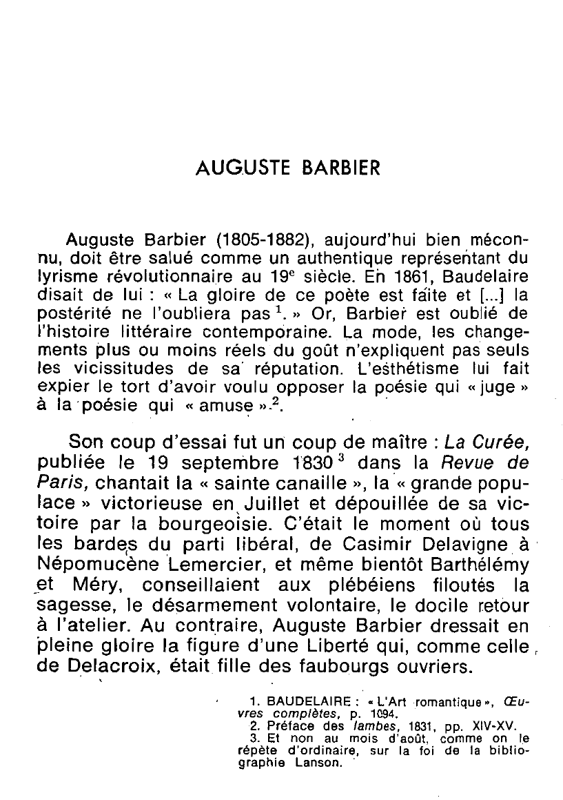 Prévisualisation du document AUGUSTE BARBIER