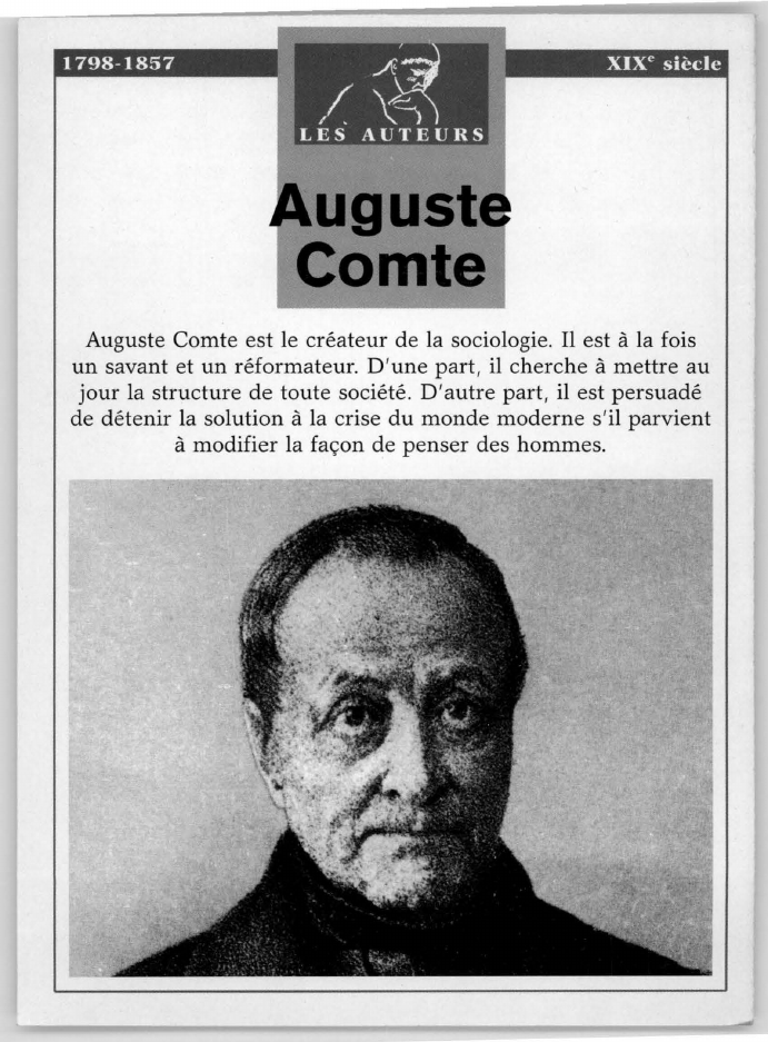Prévisualisation du document Auguste Comte
