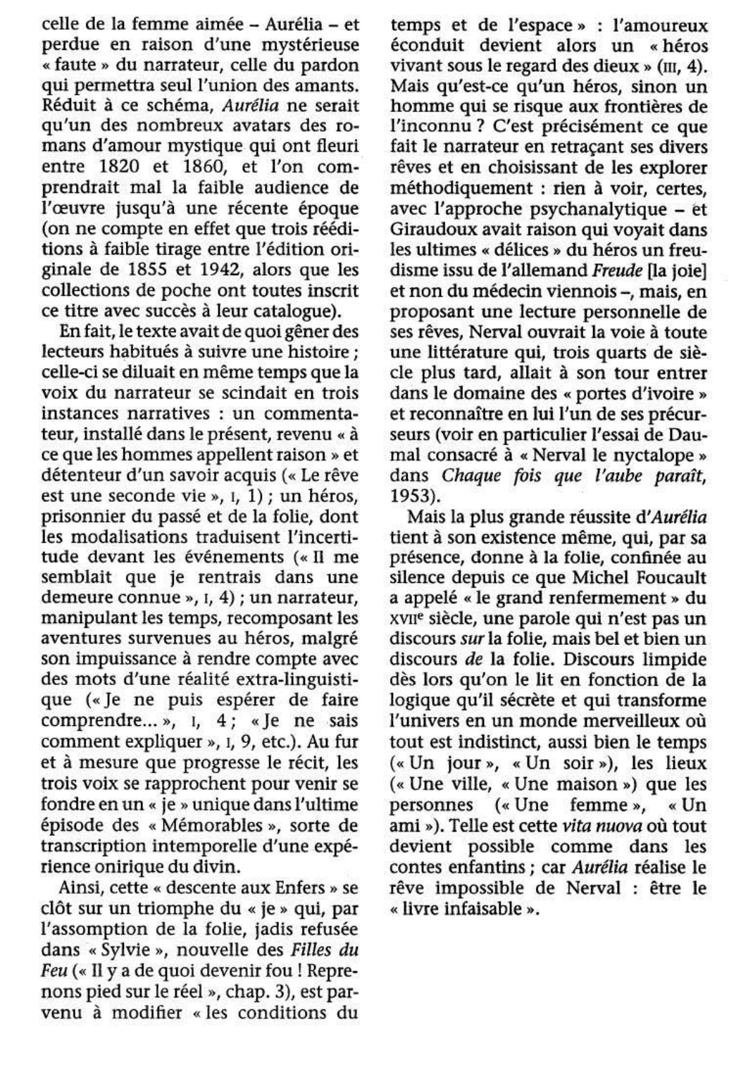 Prévisualisation du document AURÉLIA ou le Rêve et la Vie de Gérard de Nerval (fiche de lecture)
