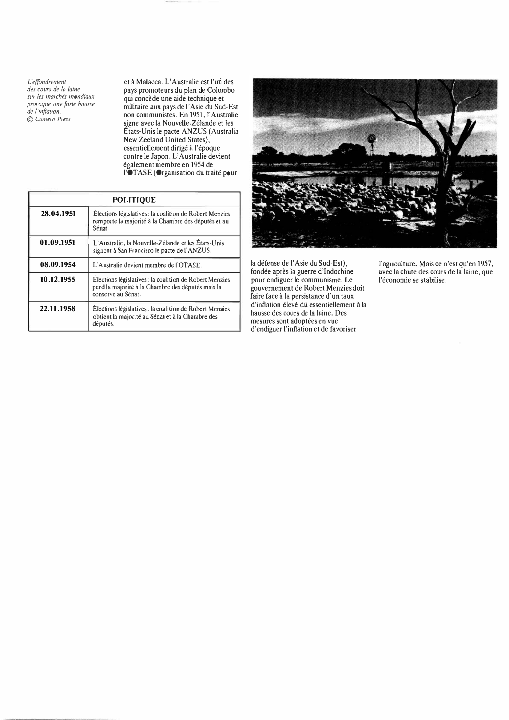 Prévisualisation du document Australie de 1950 à 1959 : Histoire