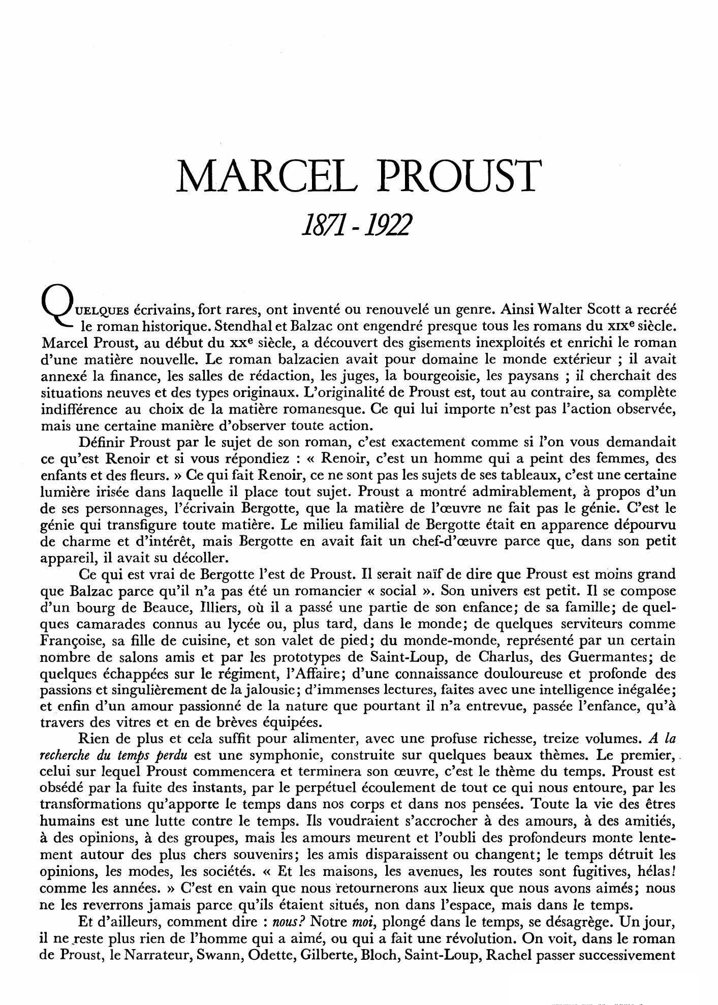 Prévisualisation du document AUTEUR: PROUST Marcel