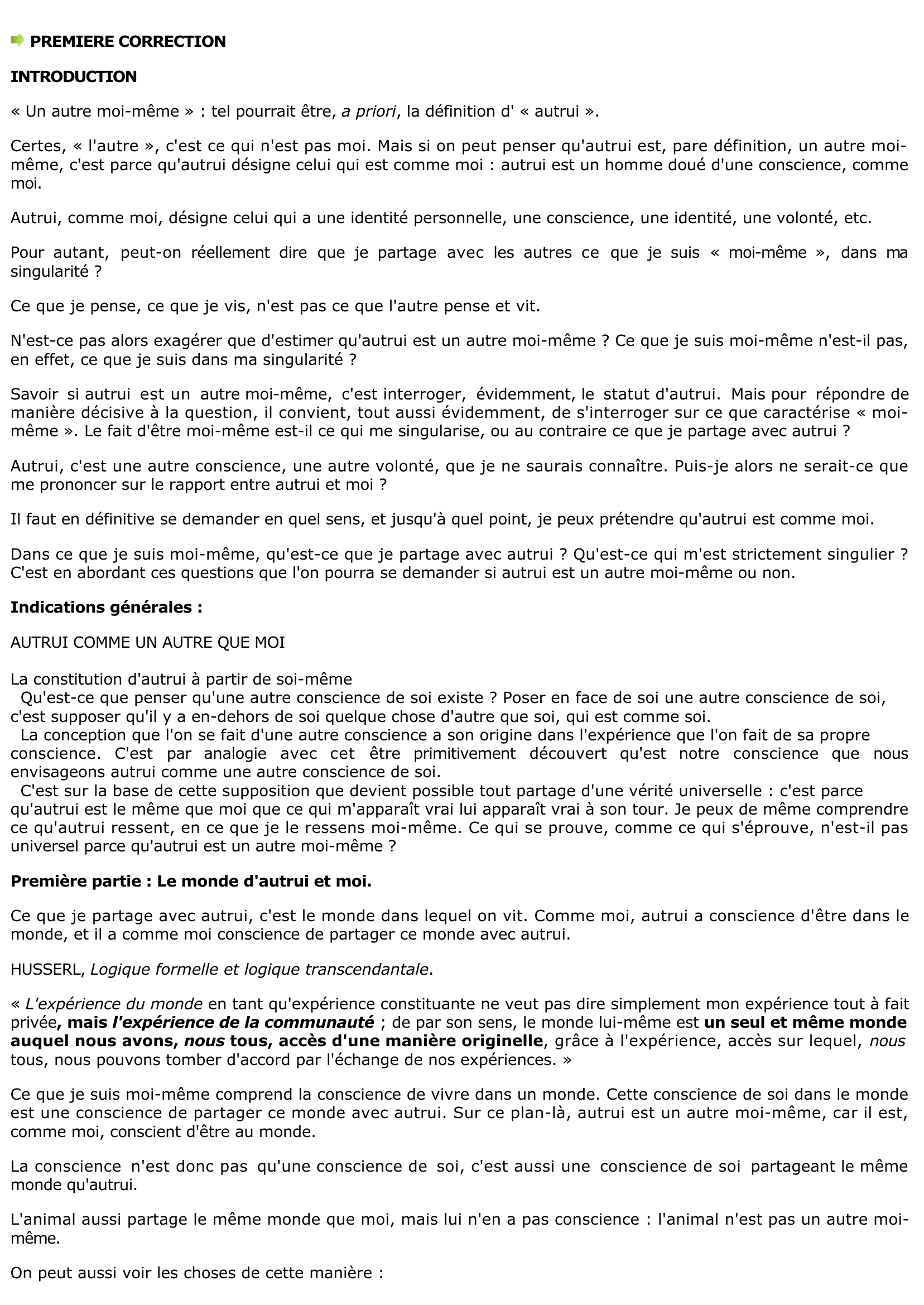 Prévisualisation du document Autrui est-il un autre moi-même  	?