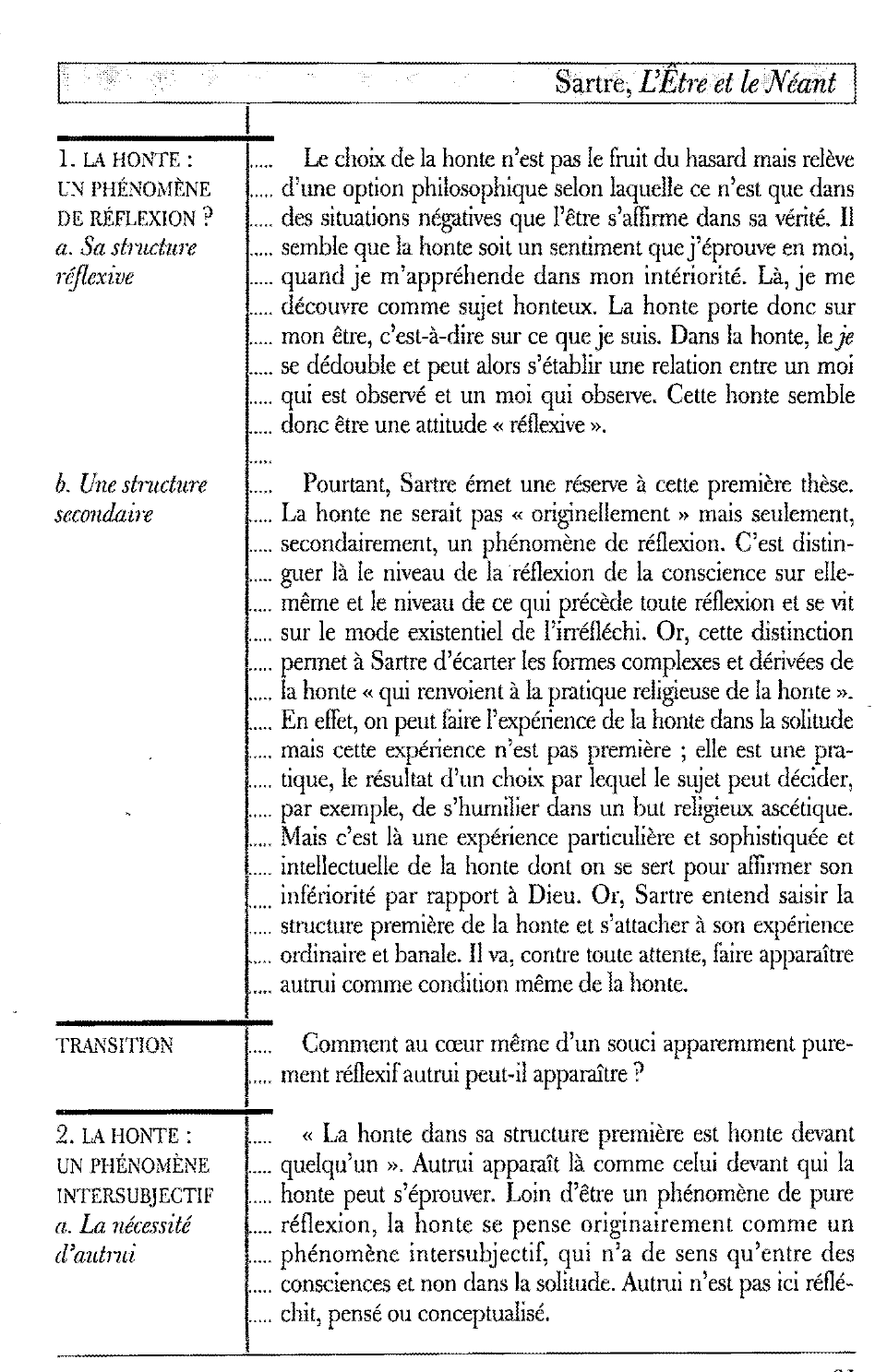 Prévisualisation du document Autrui : Jean-Paul Sartre, L’Être et le Néant, 3' partie, 1,1