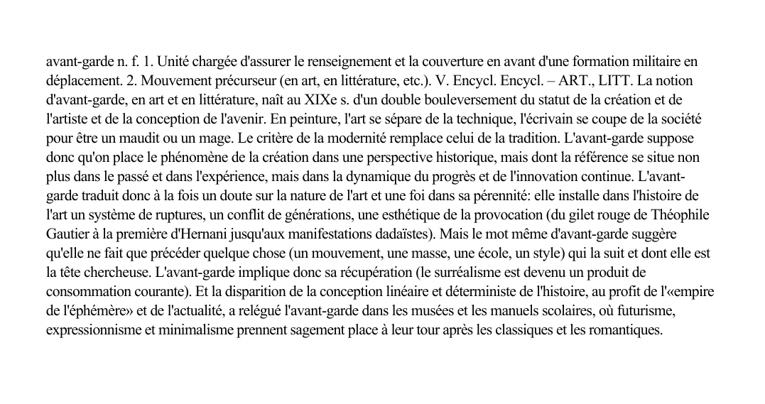 Prévisualisation du document avant-garde n.